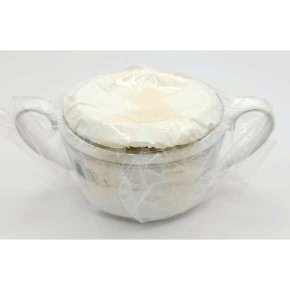 Wedgwood Vera Wang Love Knots White Porcelain Covered Sugar Bowl 10 Oz NWT - Picture 12 of 14